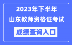 2023年下半年山東教師資格證考試成績查詢入口（http://ntce.neea.edu.cn/ntce/）