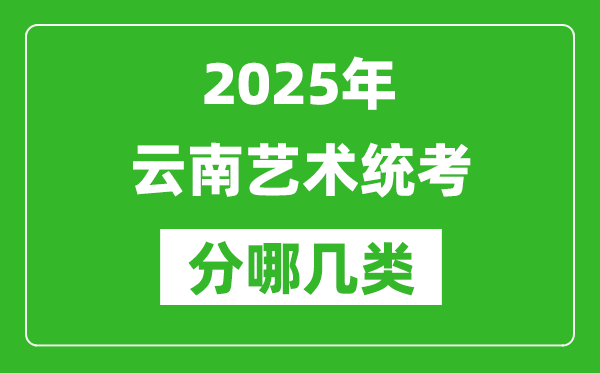 2025年云南藝術統考類型有哪幾種？