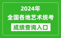 <b>2024年全國各地藝術統考成績查詢入口匯總表</b>