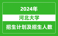 河北大學2024年在江蘇的招生計劃及招生人數