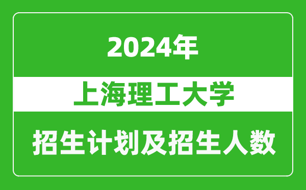 上海理工大學2024年在江蘇的招生計劃及招生人數