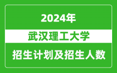 武漢理工大學2024年在江蘇的招生計劃及招生人數