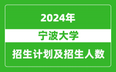 寧波大學2024年在江蘇的招生計劃及招生人數