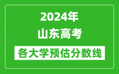 2024山東高考省內外各大學預估分數線匯總（含預估位次和分數線）